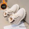 Kids' Plush Martin Boots 2025: Autumn/Winter New British-Style Short Snow Boots for Boys and Girls