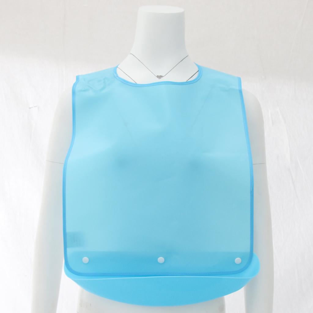 2 Pieces Waterproof EVA Bib For Adult Comfortable Clothing Flexible