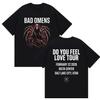 Rock Band Bad OUnisexs Do You Feel Love Tour 2026 Graphic T Shirts Unisexs Gothic Vintage Cotton Short Sleeve Tshirt Y2k Streetwear