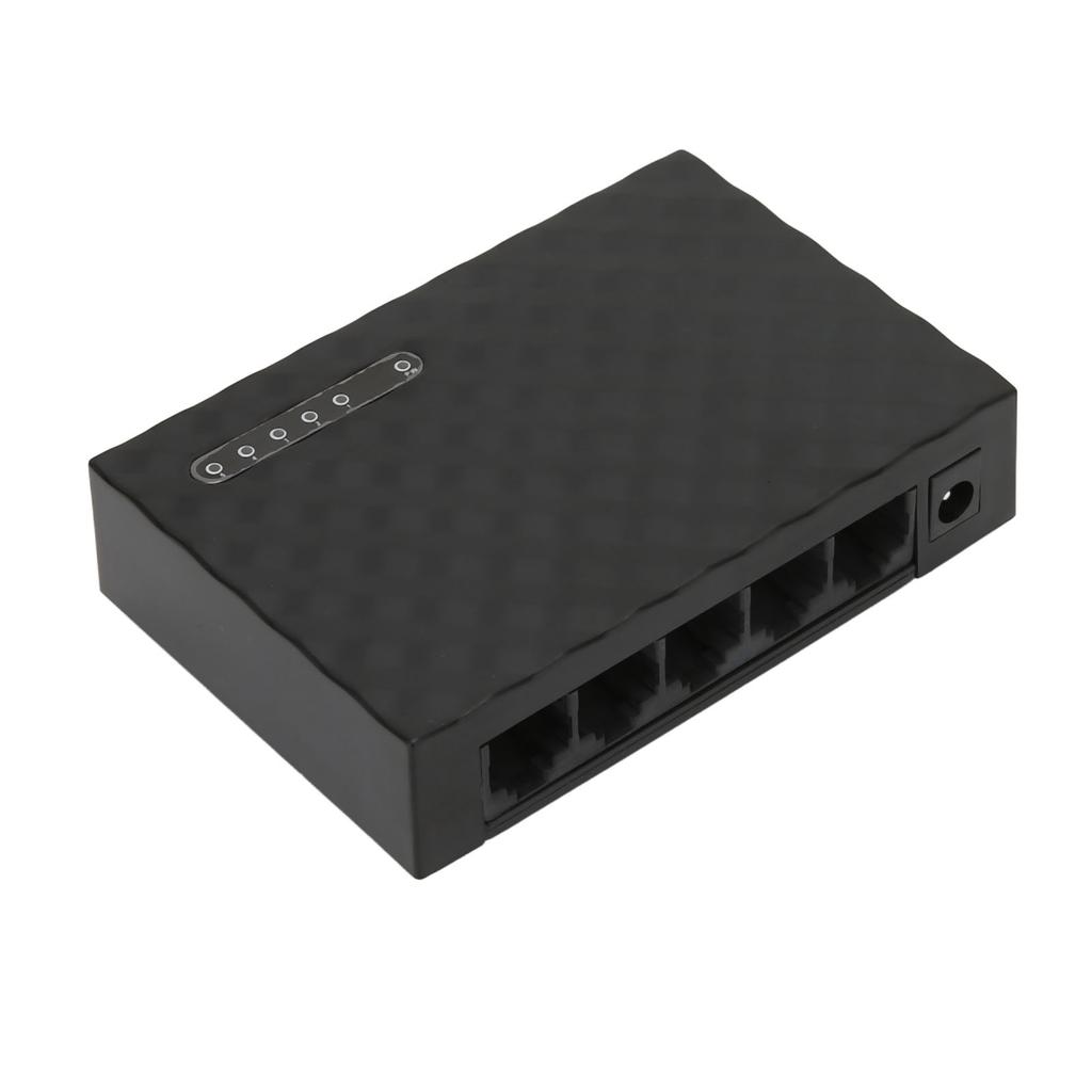 Network Switch 1000M 5 Port Self Adaptive LED Panel Computer Gigabit Ethernet Network Switch 100‑240V