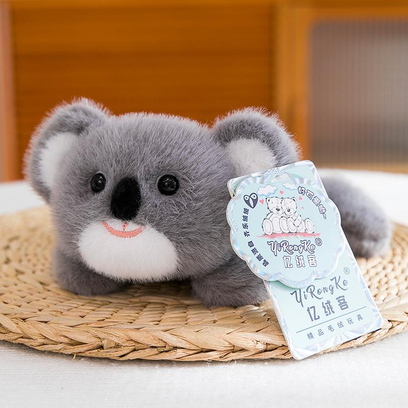 Pocket treasure lying down animal doll doll panda capybara plush toy children's accompanying doll gift