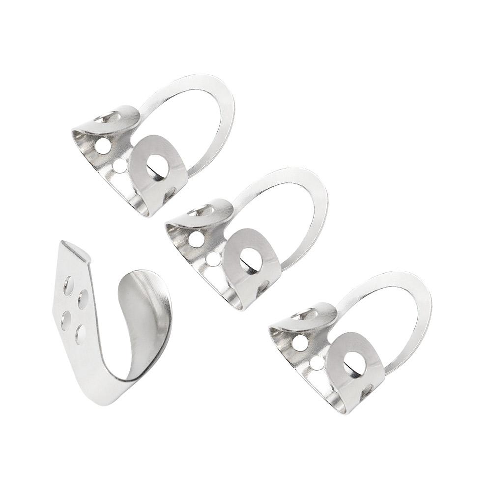 

4Pcs Index Finger Picks Open Design Banjo Pick Adjustable Finger Picks with Holes Thumb Plectrum Musical Instrument Parts серебряный