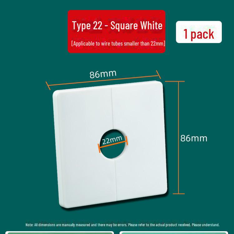 

«Декоративная заглушка для отверстий в стене для труб кондиционера и крана»