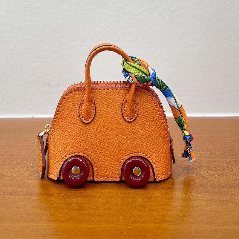 Mini Wheel Shell Bag Charm: Cute Coin Purse & Earphone Accessory - New Bowling Bag Charm