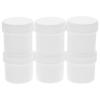 6Pcs 30Ml Heavy Duty Plastic Storage Tins Non Deformable Waterproof Capsules for Art Craft Industry Reusable Paint Pigment