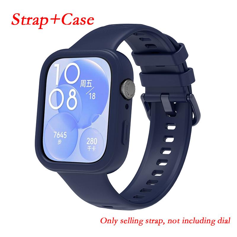 

Ремешок для часов Huawei Watch Fit 3, сменный силиконовый ремешок для Huawei Watch Fit3, новый ремешок для браслета Correa с чехлом Huawei watch Fit 3