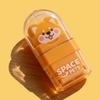 1/4pcs Pocket-Sized Space-Themed Eraser with Cute Astronaut & Rocket - Durable Rubber Erasers Suitable for Office