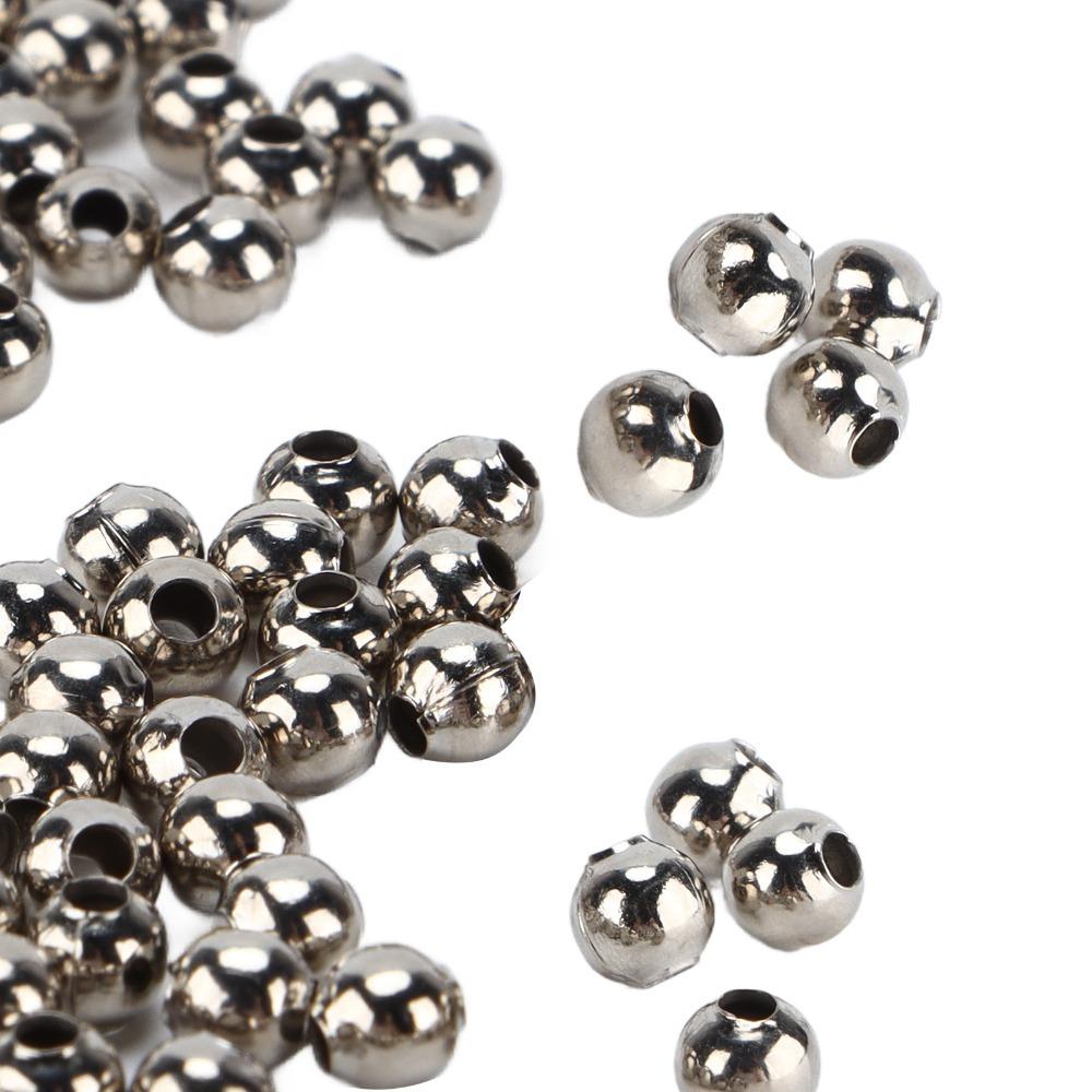 200pcs Smooth Round Seed Beads 4mm Size Spacer Beads Jewelry Tools Partition Beads  Necklace Making