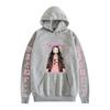 Kimetsu No Yaiba Demon Slayer Mikiny Anime Kamado Nezuko Grafický tisk Harajuku Mikina Unisex Y2k Oblečení Sudadera