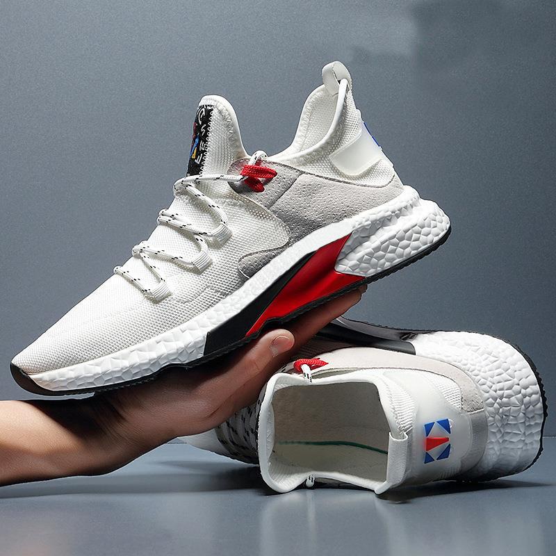 

МОДНАЯ ОБУВЬ, мужские дышащие спортивные кроссовки, спортивные кроссовки для бега, уличные женские теннисные кроссовки для тренажерного зала 39 белый