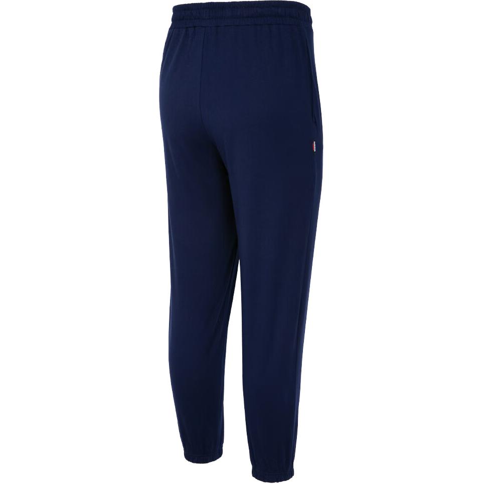 Adidas Solid Color Mid Waist Elastic Knitted Sports Pants Women Bottoms Navy-Blue JN7432