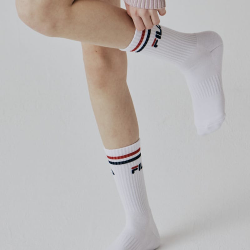 Fila GOLF Fila Two-Line Dual Cushioning Crew 5 Pairs