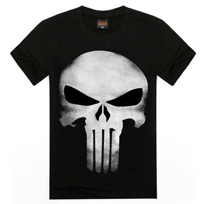 Owl Light Bulb Skull Pattern T Shirt For Men Casual Short Sleeve Printed Fabric Youth Wear