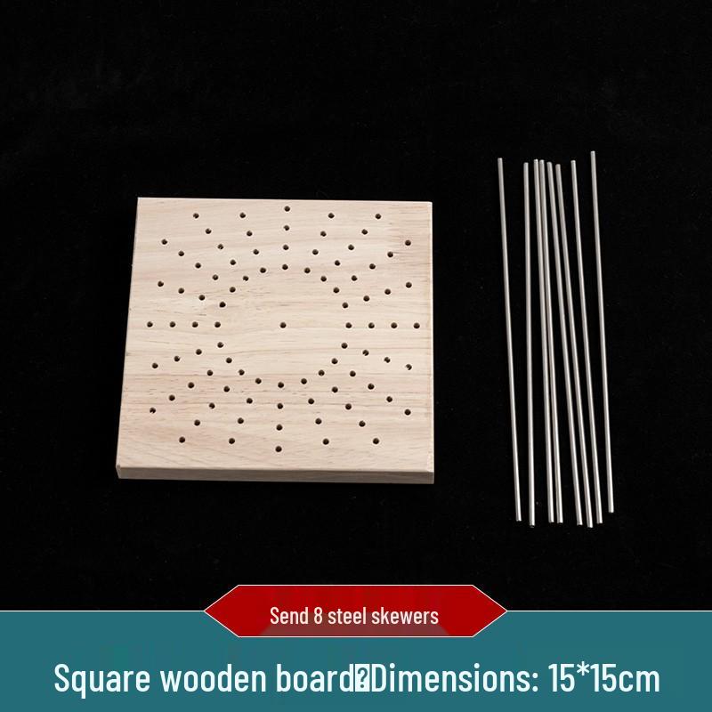 Hexagonal Flower Yarn Crochet & Knitting Board - Handmade Tool for Shaping Granny Squares