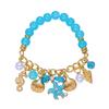Bohemian Starfish Shell Glass Beads Stretch Bracelet for Women Dainty Imitation Pearl Conch Charm Chain Party Jewelry Gift