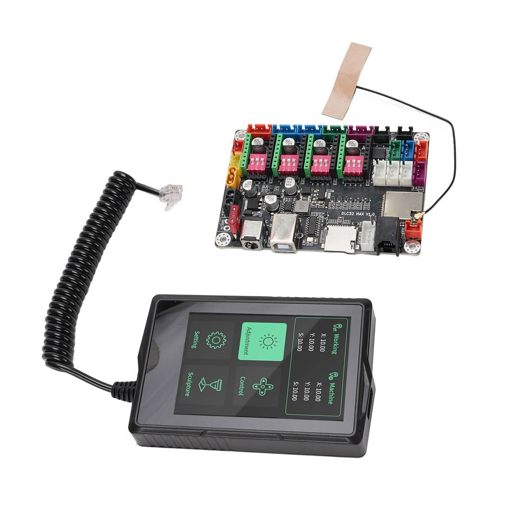 CNC-Fräsmaschinen-Steuerplatine für MKS DLC32 Maximale 4-Achsen-Steuerplatine mit 3,5-Zoll-Kapazitivem Touchscreen 4