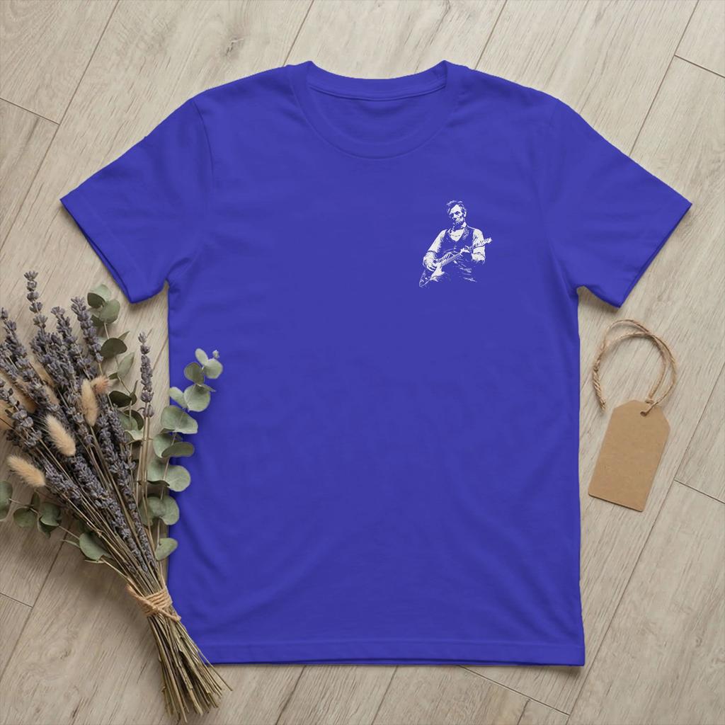 President Abraham Lincoln Playing Guitar TShirts Unisex Abe Funny Cotton Tees Round Neck Short Sleeve T Shirt Gift Merch