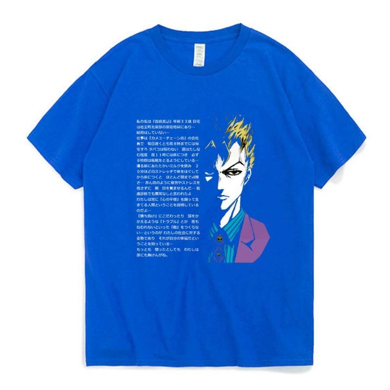 2026 Anime Jojo Bizarre Adventure T Shirt Men Women Short Sleeved Tops Vaporwave Aesthetic Jotaro T-shirt Cotton Kujo Manga Tee Shirt