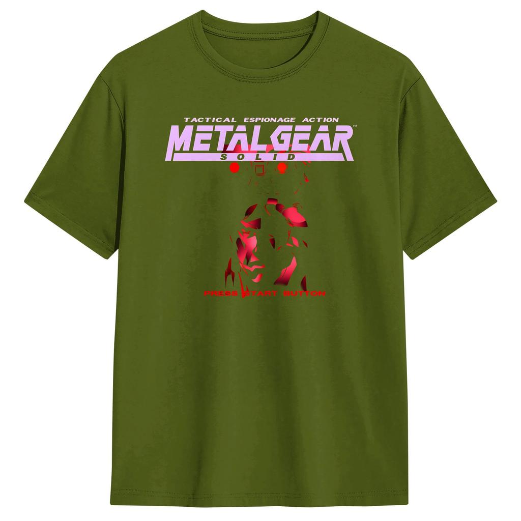 Unisex TShirts Metal Gear Solid Awesome 100 Cotton Tees Short Sleeve T Shirts Crew Neck Clothes Adult