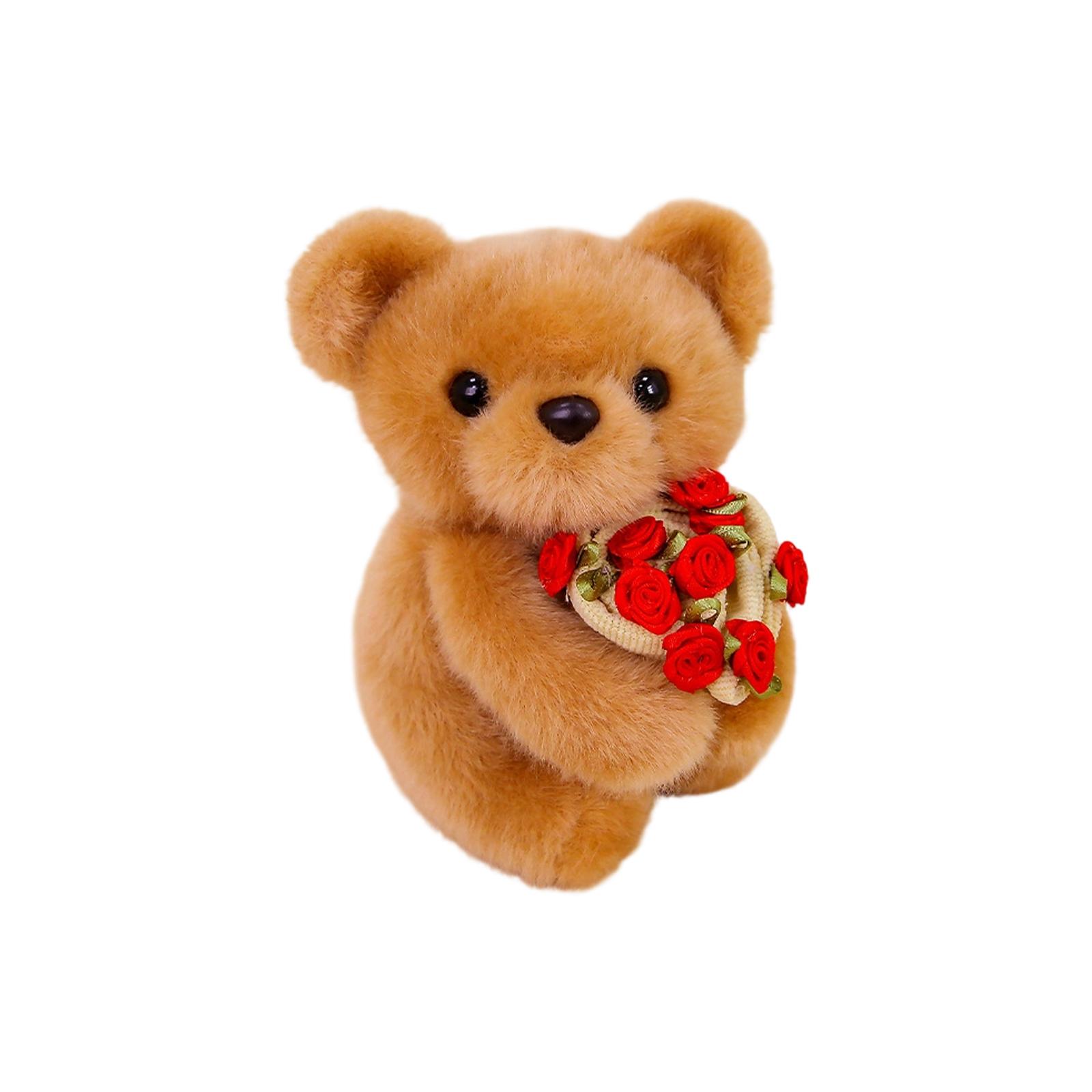 

Adorable Plush Table Decor Set: Transformable Flower Bouquet & Hat Soft Figurines For Cozy Home Accents One Size