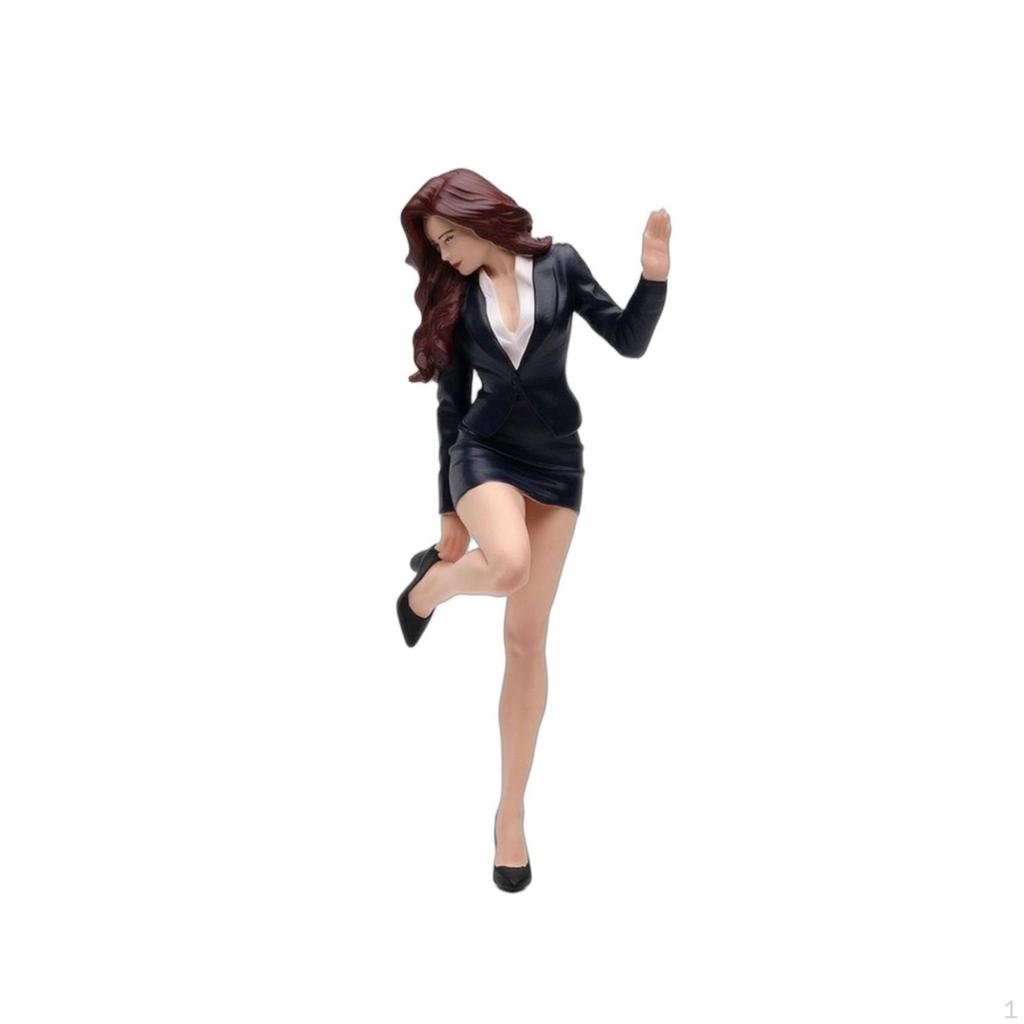 Miniature Woman Figure HandhandPainted Female Figurine Detailed for