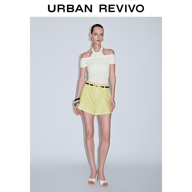 UR 2025 Summer Women's Casual Belted Shorts