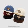 Spring Cartoon Bear Kids' Flat Brim Hip Hop Hat – Cute, Versatile, and Sun-Protective