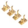 4Pcs 1:12 Dollhouse Miniature Clothes Coat Hook Dollhouse Bathroom Accessories