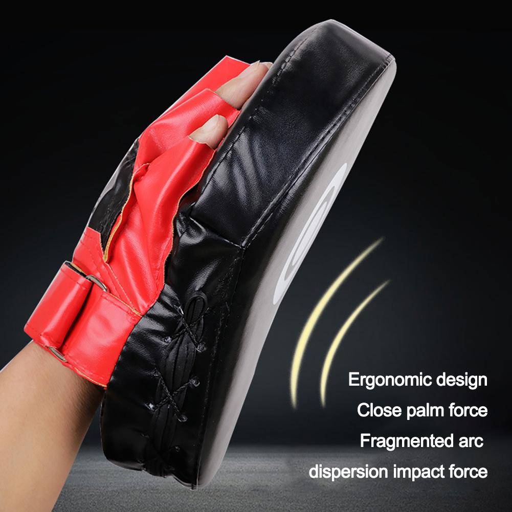 Curved Boxing Hand Target Wear Resistant Sanda Training Target Breathable 5-Finger Hand Target Sports Training Equipment