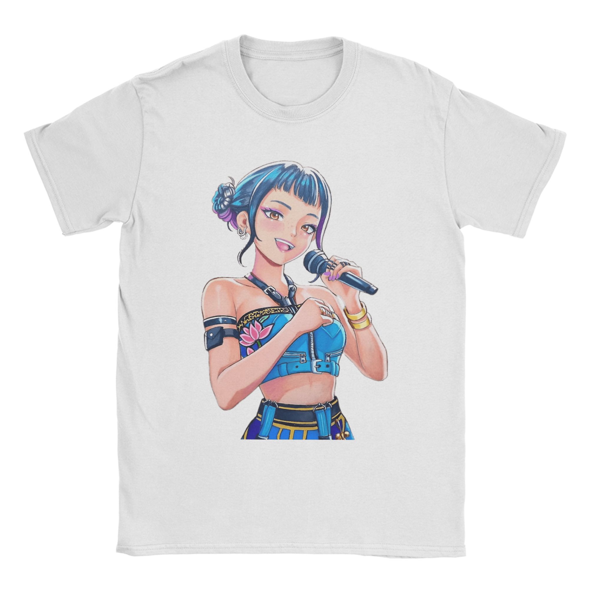 

KPop Demon Hunters Fan Art Zoey Men s T Shirt Fun Tees Short Sleeve Round Collar T-Shirts Graphic Printed Clothing 4XL