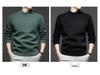 Men's Winter Half-High Collar Thick Mink Velvet Sweater
