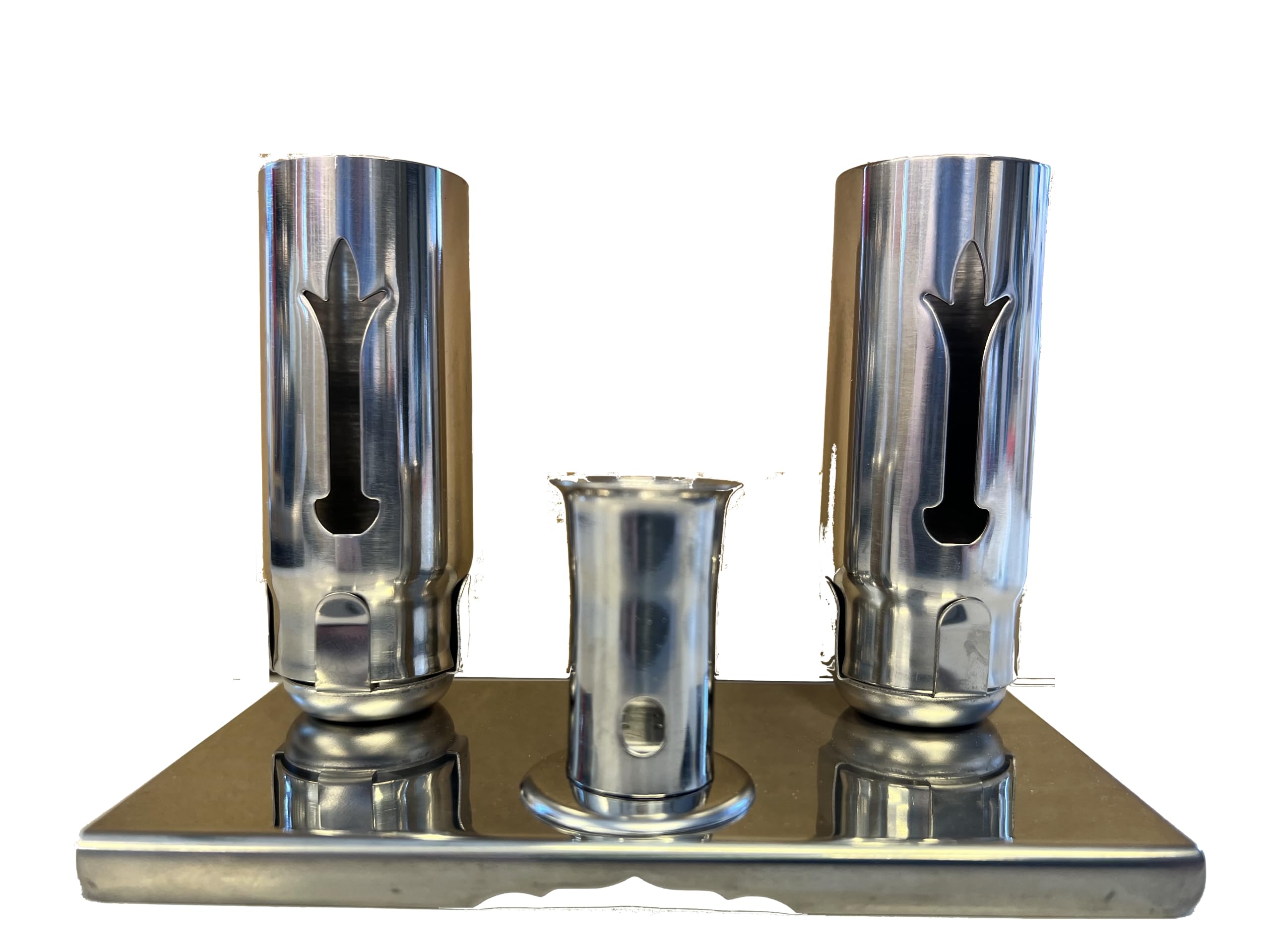 

Stone Sakai [Graveside Use] Incense and Candle Holder Set for Stone Pagodas, Jizo Statues, Buddhist Stones, Five-Ring Pagodas, and Memorial Pagodas.