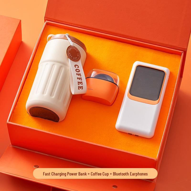 Exquisite Employee Gift Set: Coffee Cup & Massager