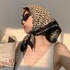 Vintage French Silk Scarf Headband Headband Female Tied Hair Headband Headscarf Ins Tide Large Square Scarf