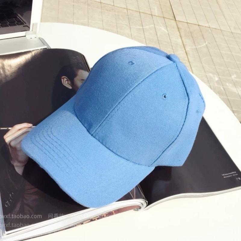 Classic Solid Color Hard Top Baseball Cap Men's Summer Pure Cotton Light Version High Top Sun Hat Children's Four-season Versatile Baseball Cap