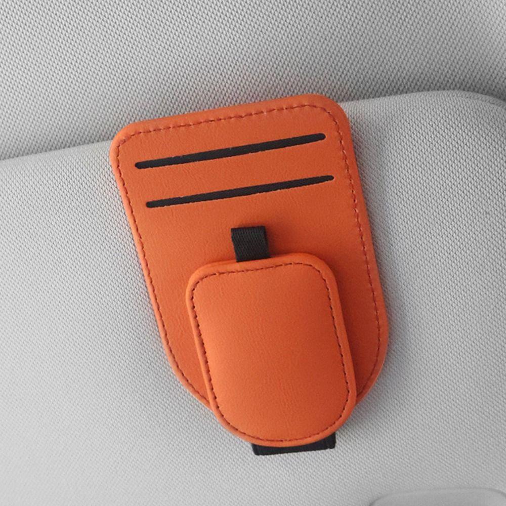 Magnetic Clip Car Sun Visor Glasses Holder Creative Car Sunglasses Holder  Car Interior