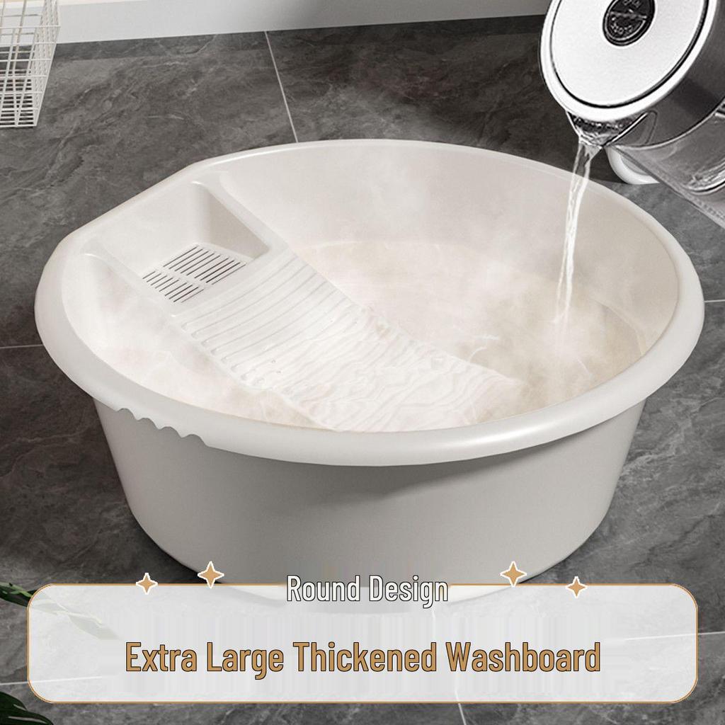 Children's and Baby Clothing Hand Wash Basin with Rubbing Board for Underwear and Socks