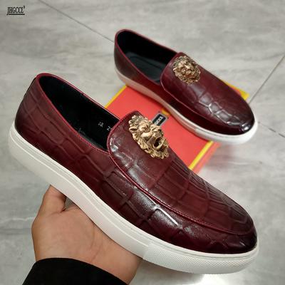 Fashion Plus-size38-48 Fashion Men's Foot Set Fringe Board Shoes British Trend Casual Flat Slip-on Lazy Loafers A1