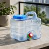 7.5Liter Water Storage Bucket Portable with Faucet Lightweight for Camping, Road Trips,