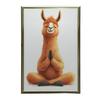 Plakat Medytująca Lama Plakat Medytująca Lama, 50X70 Cm, Rama Aluminiowa Złota, Papier Matowy 230 Gsm