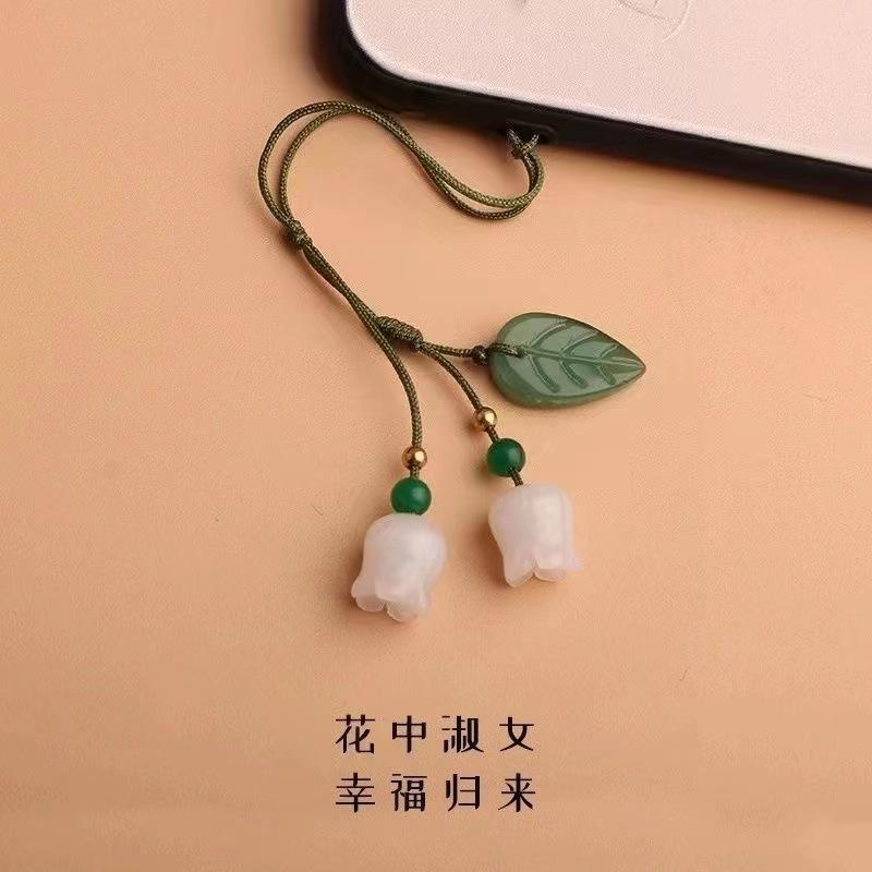 Of the Phone Lanyard Hand Strap with Flower Pendant Charm for Cell Phone Decoration
