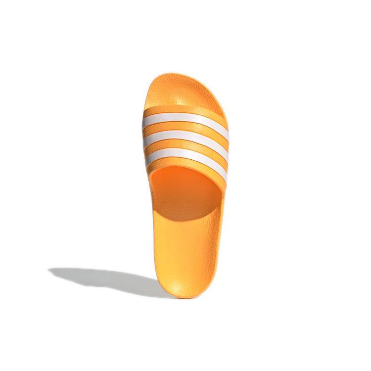 Adidas Adilette Aqua Lightweight Comfortable EVA Rubber Sole Non-Slip Wear-Resistant Casual Slippers Unisex Slippers Yellow White GZ5233