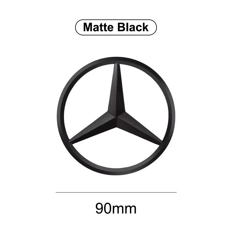 3D Car Front Hood Emblem Bonnet Sticker Rear Trunk Badge Decal For Mercedes Benz AMG E S C A B Class GLE GLS CLA CLE GLC CLS GLA BJ1