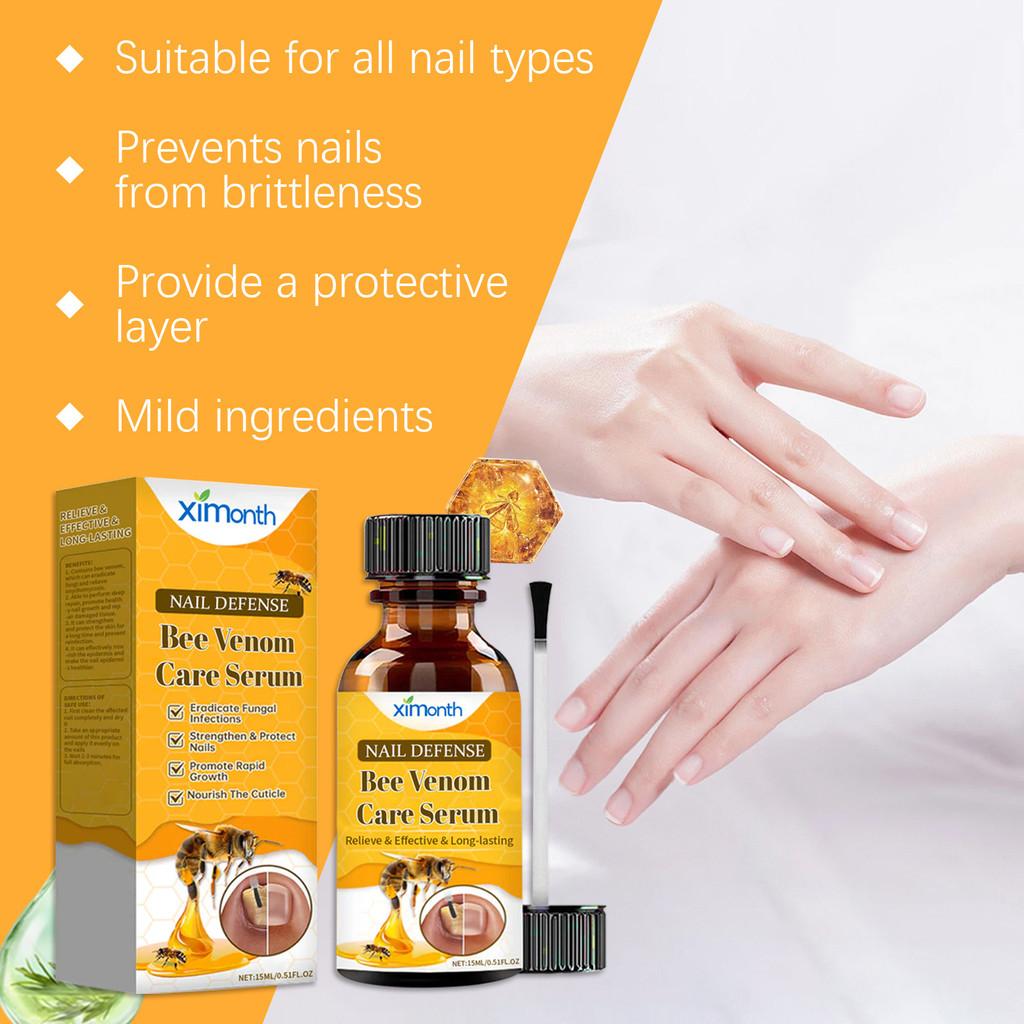 Ximonth Bee Venom Nail Care Liquid For Fungal Infection Treatment And Nail Brightening With Nourishing Formula For Healthy Feet And Hands
