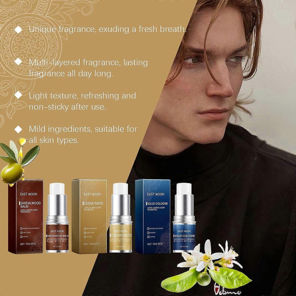 Men's Ointment Stick (Sandalwood Scent) Is Refreshing, Non-Sticky And Has A Long-Lasting Fragrance. It Is A Charming Ointment Stick For Men