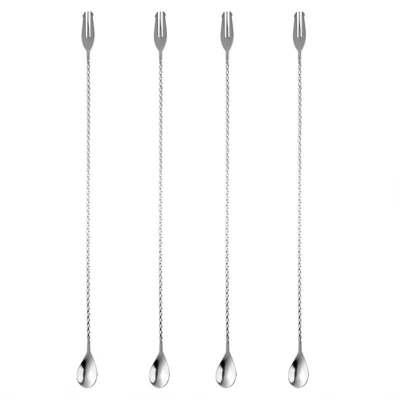 ZISIZ 304 Stainless Steel Cocktail Stirring Spoon