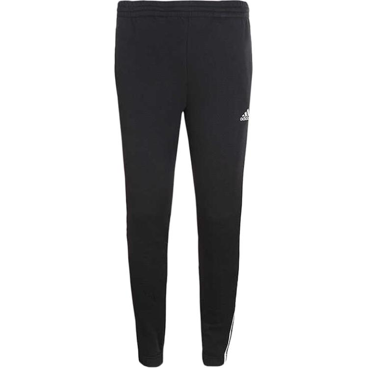 Adidas Knit Fleece-Lined Joggers Men Bottoms Black BR4083
