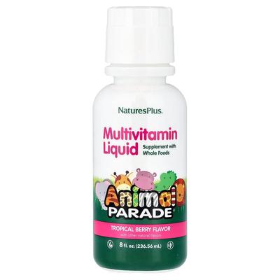 Nature's Plus Source of Life Animal Parade Liquid Vitamin Tropical Berry 236.56ml (8 Fl Oz)