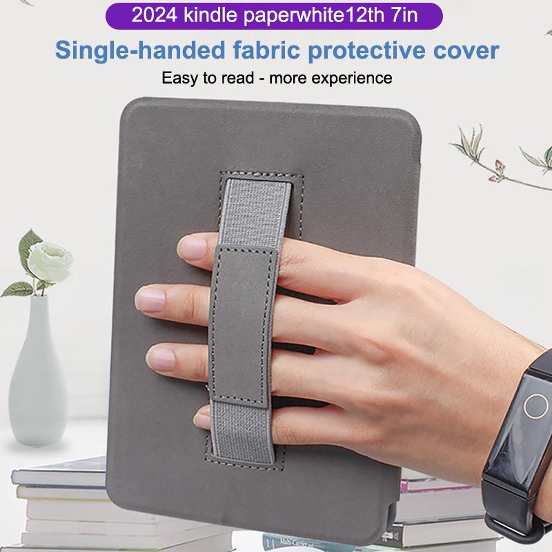 Handle Case For Kindle Paperwhite 12Th Generation 2024 Case 7 Inch E-Reader Protective Cover Hand Strap Auto Sleep Shell Pouch
