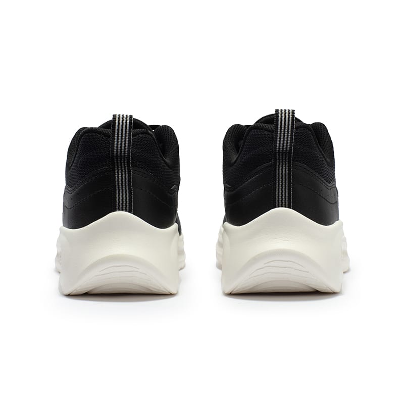 361 Slip Resistant, Abrasion Resistant, Breathable Low top Casual Running Shoes Women's Black White 682412222FV-4